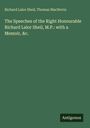 Grüner Hintergrund, weiße Schrift: Buch von Richard Lalor Sheil und Thomas MacNevin über Reden und Memoiren. Unten rechts: "Antigonos".