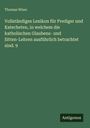 Ein grüner Buchumschlag mit Titel: "Vollständiges Lexikon für Prediger" von Thomas Wiser, unten rechts "Antigonos".