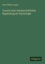 Peter Willers Jessen: Versuch einer wissenschaftlichen Begründung der Psychologie, Buch