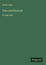 Walter Pater: Plato and Platonism, Buch