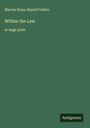 Marvin Dana: Within the Law, Buch