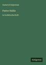 Gustaf Af Geijerstam: Pastor Hallin, Buch