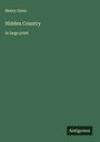 Henry Oyen: Hidden Country, Buch