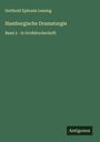 Gotthold Ephraim Lessing: Hamburgische Dramaturgie, Buch