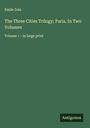 Émile Zola: The Three Cities Trilogy; Paris, In Two Volumes, Buch