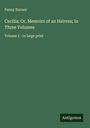Fanny Burney: Cecilia; Or, Memoirs of an Heiress; In Three Volumes, Buch