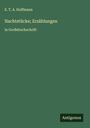 E. T. A. Hoffmann: Nachtstücke; Erzählungen, Buch