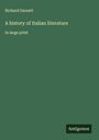 Richard Garnett: A history of Italian literature, Buch