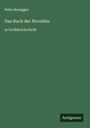 Peter Rosegger: Das Buch der Novellen, Buch