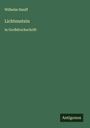 Wilhelm Hauff: Lichtenstein, Buch