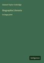 Samuel Taylor Coleridge: Biographia Literaria, Buch