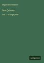 Miguel de Cervantes Saavedra: Don Quixote, Buch