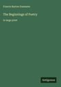 Francis Barton Gummere: The Beginnings of Poetry, Buch