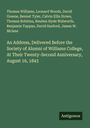 Thomas Williams: An Address, Delivered Before the Society of Alumni of Williams College, At Their Twenty-Second Anniversary, August 16, 1843, Buch