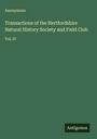 Anonymous: Transactions of the Hertfordshire Natural History Society and Field Club, Buch