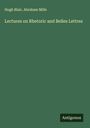 Hugh Blair: Lectures on Rhetoric and Belles Lettres, Buch