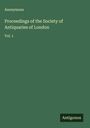Anonymous: Proceedings of the Society of Antiquaries of London, Buch
