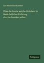 Carl Maximilian Krahmer: Über die Sunde welche Grönland in West-östlicher Richtung durchschneiden sollen, Buch