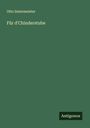 Otto Sutermeister: Für d'Chinderstube, Buch