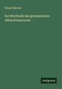 Eduard Sievers: Zur Rhythmik des germanischen Alliterationsverses, Buch