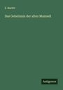 E. Marlitt: Das Geheimnis der alten Mamsell, Buch