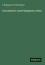C. Rehdantz: Demosthenes' neun Philippische Reden, Buch