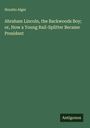 Horatio Alger: Abraham Lincoln, the Backwoods Boy; or, How a Young Rail-Splitter Became President, Buch