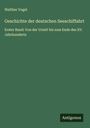 Walther Vogel: Geschichte der deutschen Seeschiffahrt, Buch