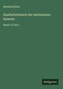 Reinhold Klotz: Handwörterbuch der lateinischen Sprache, Buch