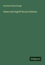 Bernhard Heisterbergk: Name und begriff des jus italicum, Buch