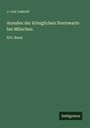 J. von Lamont: Annalen der königlichen Sternwarte bei München, Buch