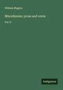 William Maginn: Miscellanies: prose and verse, Buch