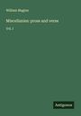 William Maginn: Miscellanies: prose and verse, Buch