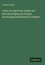 Volmari Porkka: Ueber den ingrischen Dialekt mit Berücksichtigung der übrigen finnischingermanländischen Dialekte, Buch