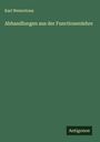 Karl Weierstrass: Abhandlungen aus der Functionenlehre, Buch