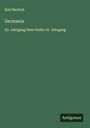 Karl Bartsch: Germania, Buch