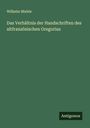 Wilhelm Miehle: Das Verhältnis der Handschriften des altfranzösischen Gregorius, Buch