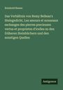 Reinhold Besser: Das Verhältnis von Remy Belleau's Steingedicht, Les amours et nouueaux eschanges des pierres precieuses vertus et proprietez d'icelles zu den früheren Steinbüchern und den sonstigen Quellen, Buch