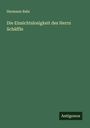 Hermann Bahr: Die Einsichtslosigkeit des Herrn Schäffle, Buch