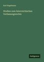 Karl Hugelmann: Studien zum österreichischen Verfassungsrechte, Buch