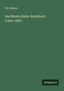 Chr. Reuter: Das älteste Kieler Rentebuch (1300-1487), Buch