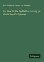 Max Friedrich Gustav von Rümelin: Zur Geschichte der Stellvertretung im römischen Civilprozess, Buch