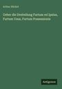 Arthur Hückel: Ueber die Dreiteilung Furtum rei Ipsius, Furtum Usus, Furtum Possessionis, Buch