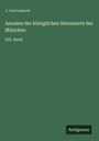 J. von Lamont: Annalen der königlichen Sternwarte bei München, Buch