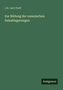 J. H. van't Hoff: Zur Bildung der ozeanischen Salzablagerungen, Buch