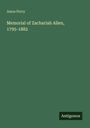 Amos Perry: Memorial of Zachariah Allen, 1795-1882, Buch