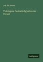 Joh. Ph. Heinse: Thüringens Denkwürdigkeiten der Vorzeit, Buch
