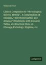 William H. Burt: Clinical Companion to "Physiological Materia Medica". A Compendium of Diseases, Their Homeopathic and Accessory treatment, with Valuable Tables and Practical Hints on Etiology, Pathology, Hygiene, etc, Buch