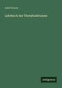 Adolf Krazer: Lehrbuch der Thetafunktionen, Buch