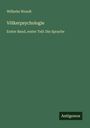 Wilhelm Wundt: Völkerpsychologie, Buch